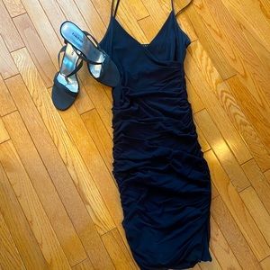 sexy ruched black mini from Benetton